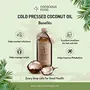 Conscious Food Cold Pressed Coconut Oil in Glass Bottle | Certified Organic | 100% Pure | Good for Cooking | Boosts Heart Health Skin Care | Coconut Oil - 500ml, 4 image