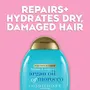 OGX Extra Strength Hydrate & Revive + Argan Oil of Morocco Conditioner for Dry Damaged Hair Cold-Pressed Argan Oil to Moisturize Hair Paraben-Free Sulfate-Free Surfactants 385 ml, 3 image