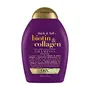 OGX Thick & Full + Biotin & Collagen Volumizing Shampoo for Thin Hair Thickening Shampoo with Vitamin B7 Collagen & Hydrolyzed Wheat Protein For Thicker Fuller Healthier looking hair Sulfate Free Surfactant No Parabens 385 ml