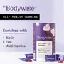Bodywise Biotin Hair Gummies | Delicious Strawberry Flavoured with added Zinc & Multivitamins | 120 Day Pack, 4 image