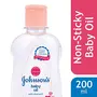 Johnson's Baby Oil with Vitamin E Non-Sticky for easy spread and massage 200ml, 4 image