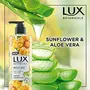 Lux Botanicals Body Wash Sunflower & Aloe Vera Shower Gel for Women 100% Natural Extracts Gives Bright Skin Paraben Free 450 ml, 7 image