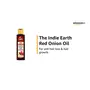 THE INDIE EARTH RED ONION HAIR OIL 200 ML - ANTI HAIR LOSS & HAIR GROWTH OIL WITH BLACK SEED CURRY LEAF HIBISCUS BHRINGRAJ & 29+ NATURAL OILS & EXTRACTS | BEST ANT HAIR FALL OIL | BEST ONION OIL, 2 image