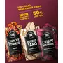 TBH - To Be Honest Vegetable Chips | Tomato Taro and Beetroot Crunchies | 203g (Pack of 3 Variants) | Tasty with High Dietary Fiber and Nutrient Content Gluten-Free Snack, 7 image