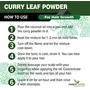 The Forest Herbs Natural Care From Nature 100% Organic Curry Leaves Powder (Sun Dried & Stemless) for Strong and Shiny Hair 100Gms, 6 image