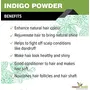 The Forest Herbs Natural Care From Nature Organic Indigo Powder for Hair Color 100g - Black (Pack of 1), 5 image