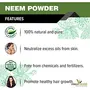 The Forest Herbs Natural Care From Nature Organic Pure & Natural Neem Leaves Powder (Sun Dried & Stemless - Pack 100GMS), 4 image