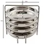 JAIN Stainless Steel 2in1 Thatte Idly & Idiappam Stand - 8 Plates, 2 image