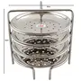 JAIN Stainless Steel 2in1 Thatte Idly & Idiappam Stand - 8 Plates, 6 image
