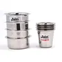 JAIN Coffee Dabra Set with Tumbler - 150 ML (Set of 4) - Silver, 2 image