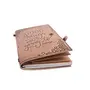 Craft Play Handicraft Good Things are going to Happen Emboss Leather Handcrafted Regular Notebook/Personal Organiser/Diary (80 Unruled Pages_8.5 inch x 4.5 inch x 1 inch) (Leather), 6 image