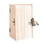 Craft Play Handicraft Jute Cover Special Binding Notebook With Lock, 3 image