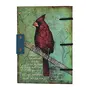 Craft Play Handicraft Multi Color Bird Print Special Binding with Lock Handmade Paper Handcrafted Regular Notebook/Personal Organiser/Diary/Journal||125 GSM (110 Unruled Pages_18cm x 13cm x 2cm), 2 image