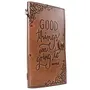 Craft Play Handicraft Good Things are going to Happen Emboss Leather Handcrafted Regular Notebook/Personal Organiser/Diary (80 Unruled Pages_8.5 inch x 4.5 inch x 1 inch) (Leather), 3 image