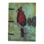 Craft Play Handicraft Multi Color Bird Print Special Binding with Lock Handmade Paper Handcrafted Regular Notebook/Personal Organiser/Diary/Journal||125 GSM (110 Unruled Pages_18cm x 13cm x 2cm), 3 image