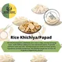 Indiana Organic Rice Papad kichiya Chawal khichiya Authentic Rajasthan Small Size - 400 Gram, 4 image