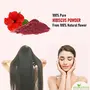 Shudh Online Organic Hibiscus Powder for Hair Growth (200 Grams) Face Pack Eating (Gudhal ka Phool Mandaram Gongura Mandaram Arhul), 2 image