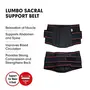 Dr Ortho Lumbo Sacral (Back & Waist Support Belt) for Men & Women Cotton Fabric Black, 5 image