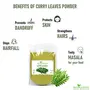 Shudh Online Organic Curry Leaves Powder for Hair Growth (100 Grams) Eating Food Skin Brightening (Fresh Kari Patta Leaf Karuveppilai powder), 3 image