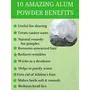 MB Herbals Alum Powder | Aluminum potassium sulfate | phitkari alum powder (250g), 6 image
