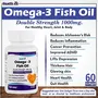 Healthvit Omega 3 Fish Oil Double Strength (EPA & DHA) 1000mg 60 Softgels for Healthy Heart Joints & Body, 6 image