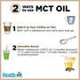 Healthvit MCT Oil From Coconut Oil Unsweetened Keto Diet Sports Non GMO Gluten Free - 100ml, 5 image