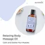 Auravedic Relaxing Body Massage oil for full body 200 ml Massage oil with Lavender oil Eucalyptus oil Mint oil. Soothing and Destressing body massage oil for women and men, 3 image