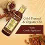 Oriental Botanics Sweet Almond Oil For Hair and Skin Care - With Comb Applicator 200 ml with Pure Sweet Almond Oil for Healthy Skin & Hair | Cruelty Free & Vegan | Paraben Free | No Mineral Oils, 3 image