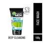 Garnier Men Oil Clear Clay D-Tox Deep Cleansing Icy Face Wash 100gm, 3 image