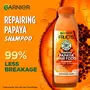 Garnier Fructis Repairing Shampoo For Damaged Hair Repairing & Nourishing Papaya Hair Food 350ml, 3 image