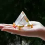 Reiki Crystal Products Vastu/Feng Shui Evil Eye Crystal Pyramid for Positive Energy and Vastu Correction, 2 image
