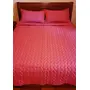Vermilion Lifestyle Reversible and Quilted Bed Cover / Bedspread / Dohar (232 x 262 cm.) + 2 Quilted Pillow Covers., 2 image