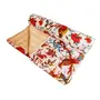Vermilion Lifestyle Kantha Stitch Bedcover/AC Quilt. Pure Cotton King Size 90x108 in. (White), 5 image