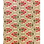 Vermilion Lifestyle Hand Block Printed 100% Cotton Rectangular Table Cloth with 6 Napkins for 6 Seater Dining Table | (Classic Floral 220 Inch X 140 cm.), 4 image