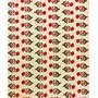 Vermilion Lifestyle Hand Block Printed 100% Cotton Rectangular Table Cloth with 6 Napkins for 6 Seater Dining Table | (Red Floral 220 Inch X 140 cm.), 4 image
