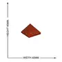 CRYSTAL'S ADVISOR Natural Red Jasper Pyramid 50 mm. for Vastu Correction Creativity Color- Red (Pack of 1 Pc.), 4 image