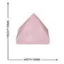 CRYSTAL'S ADVISOR Natural Rose Quartz Pyramid 50 mm. for Vastu Correction Creativity Color- Pink (Pack of 1 Pc.), 4 image