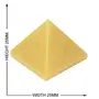 CRYSTAL'S ADVISOR Natural Yellow Jasper Pyramid 25 mm. for Vastu Correction Creativity Color- Yellow (Pack of 1 Pc.), 4 image