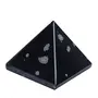 CRYSTAL'S ADVISOR Natural Energised Snow Flake Pyramid 35mm for Vastu Correction Creativity Color- Black (Pack of 1 Pc.), 2 image