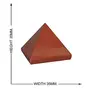 CRYSTAL'S ADVISOR Natural Red Jasper Pyramid 35 mm. for Vastu Correction Creativity Color- Red (Pack of 1 Pc.), 2 image