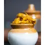 ZAAIKA Heeng Mango Pickle Low Oil Indian Traditional Home Made Hing Aam Ka Achaar with Glass Jar | No Preservatives - 300 Grams, 4 image