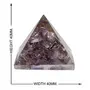CRYSTAL'S ADVISOR Natural Orgonite Pyramid 40 mm.(Purple) for Vastu Correction Creativity Color- Clear & Purple (Pack of 1 Pc.), 4 image