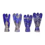 CRYSTAL'S ADVISOR Natural Energised Lapis Lazuli Angel 2" for Chakra Healing Color- Multicolor (Pack of 1 Pc.), 3 image