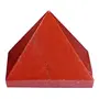 CRYSTAL'S ADVISOR Natural Red Jasper Pyramid 45 mm. for Vastu Correction Creativity Color- Red (Pack of 1 Pc.), 2 image