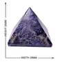 CRYSTAL'S ADVISOR Natural Sodalite Pyramid 35 mm. for Vastu Correction Creativity Color- Blue (Pack of 1 Pc.), 4 image