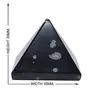 CRYSTAL'S ADVISOR Natural Energised Snow Flake Pyramid 35mm for Vastu Correction Creativity Color- Black (Pack of 1 Pc.), 5 image