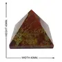 CRYSTAL'S ADVISOR Natural Red Jasper Pyramid 40 mm. for Vastu Correction Creativity Color- Red (Pack of 1 Pc.), 4 image