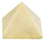 CRYSTAL'S ADVISOR Natural Ivory Agate Pyramid 50 mm. for Vastu Correction Creativity Color- Yellow (Pack of 1 Pc.), 2 image