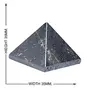 CRYSTAL'S ADVISOR Natural Hematite Pyramid 35 mm. for Vastu Correction Creativity Color- Silver/Grey (Pack of 1 Pc.), 5 image