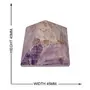 CRYSTAL'S ADVISOR Natural Amethyst Pyramid 45 mm. for Vastu Correction Creativity Color- Purple (Pack of 1 Pc.), 4 image